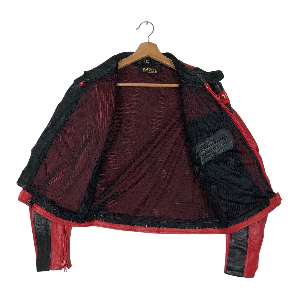 Kadoya 🔥VINTAGE CROPPED BIKER LEATHER JACKET LAZAL MOTORCROSS Size US L / EU 52-54 / 3 - 15 Thumbnail