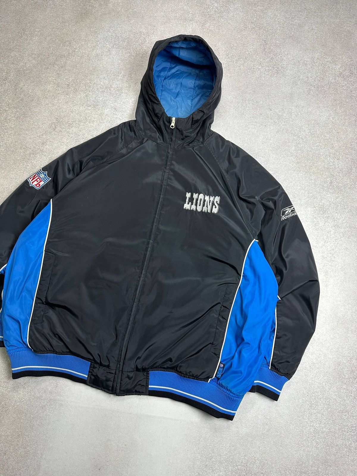 NFL Vintage 90s Reebok Detroit Lions Jacket Size US L / EU 52-54 / 3 - 4 Thumbnail