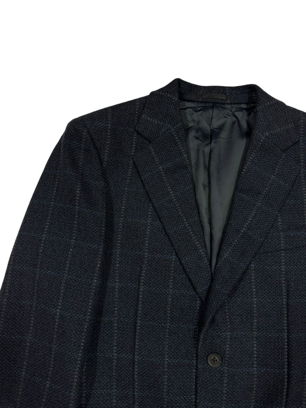 Burberry Burberry London Checked Blazer Cashmere Jacket Japan Size 48R - 9 Thumbnail