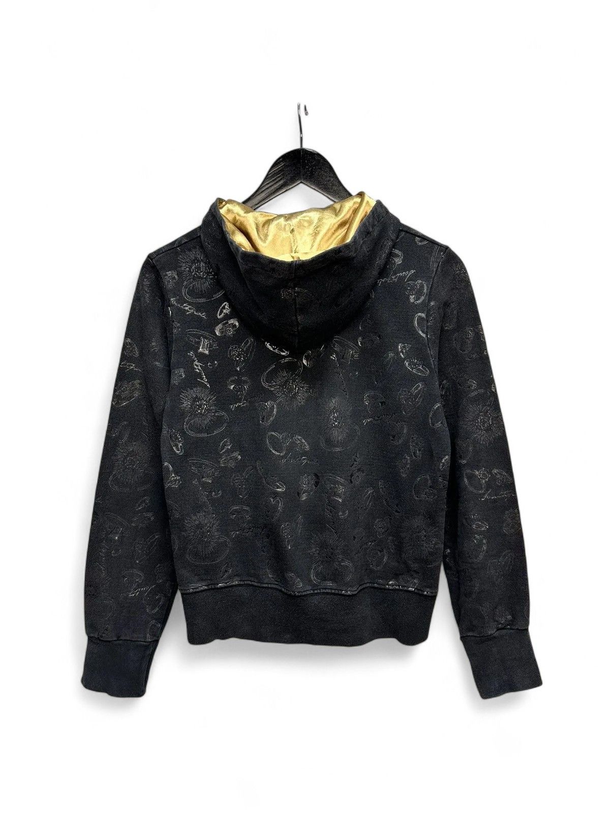 Japanese Brand Dolce&Gabbana BlackOversized Hoodie Vintage Streetwear Style Size M / US 6-8 / IT 42-44 - 10 Thumbnail