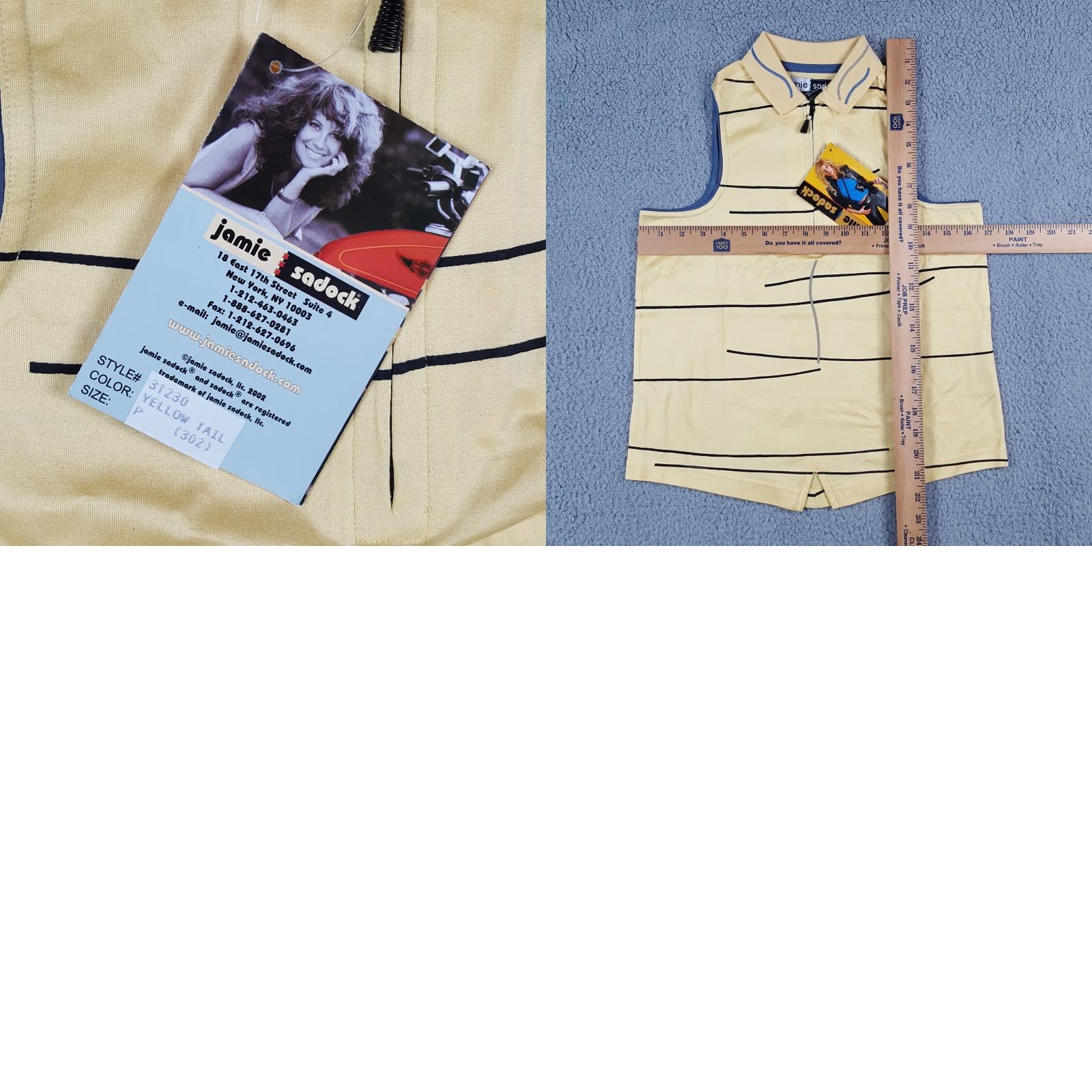 Vintage VINTAGE Jamie Sadock Polo Shirt Women's Petite S Sleeveless Yellow 90s Y2K Preppy Tennis Golf Shirt Size S / US 4 / IT 40 - 8 Thumbnail