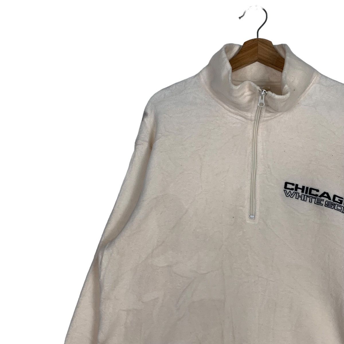 MLB MLB CHICAGO WHITE SOX HALF ZIP FLEECE SWEATSHIRT #0076-C5 Size US XL / EU 56 / 4 - 7 Thumbnail