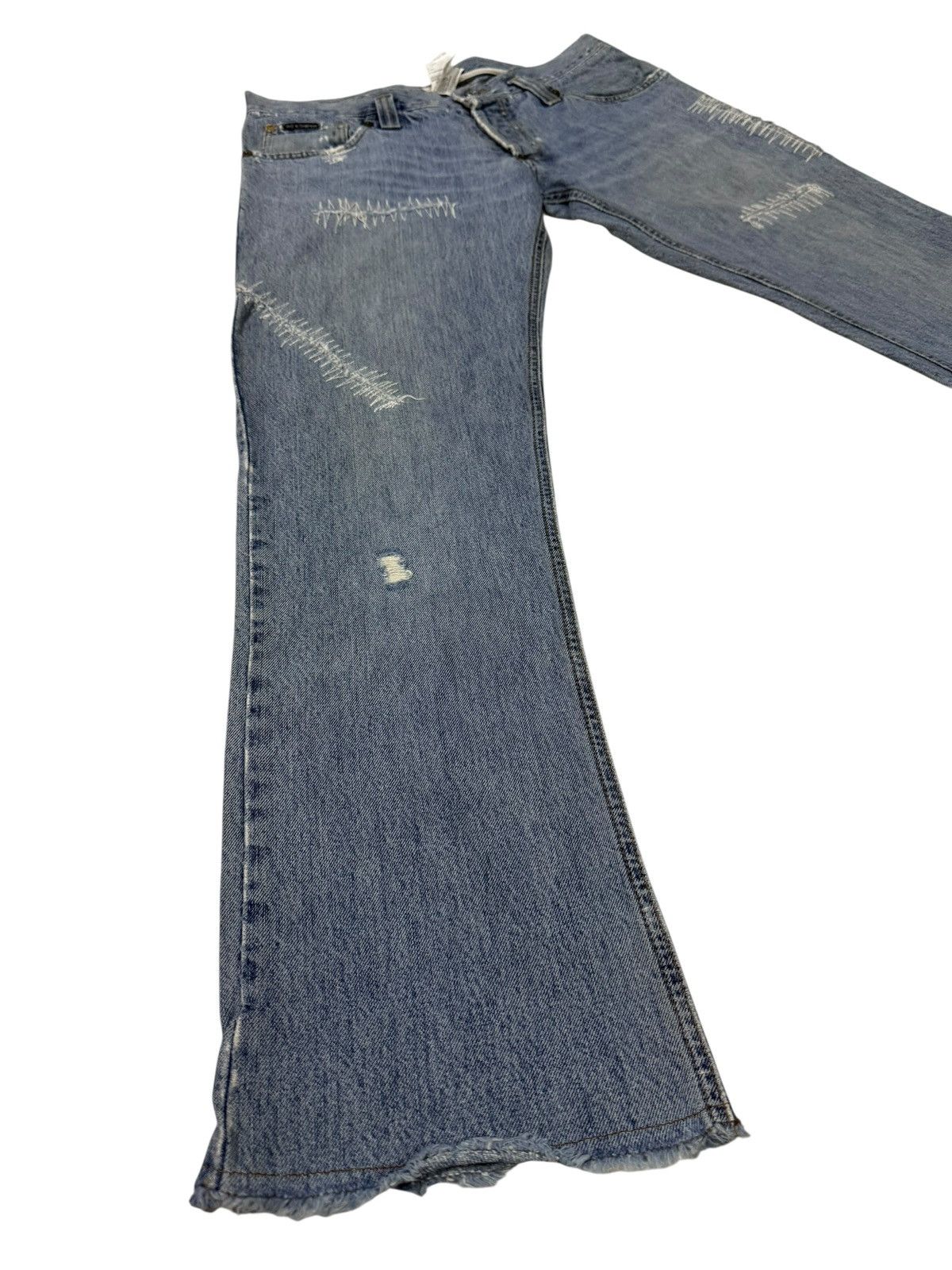 Dolce & Gabbana Flared Jeans Dolce & Gabbana Distressed Boot Cut Denim Size US 33 - 1 Thumbnail