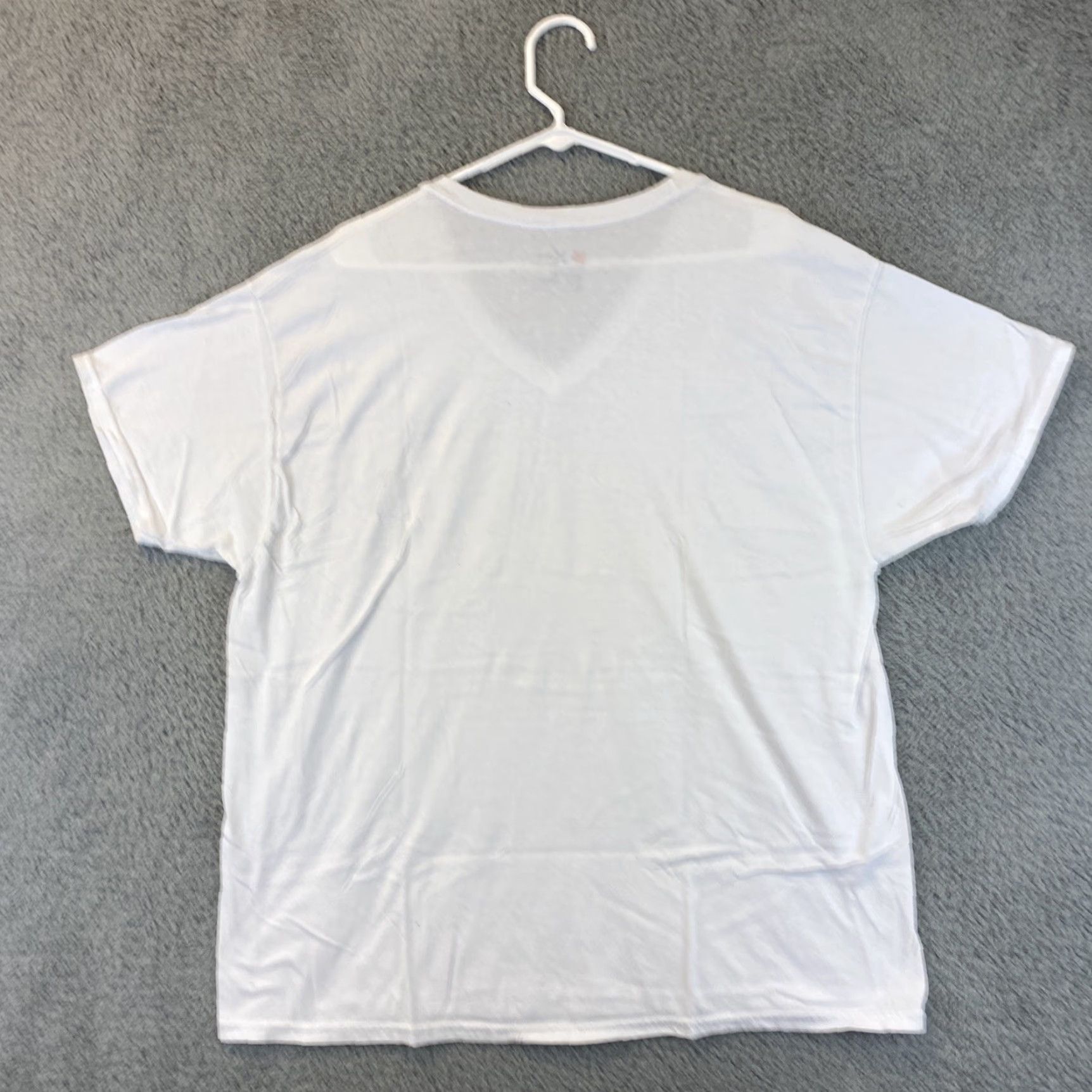Hanes Hanes Men's T-Shirt Short Sleeve V-Neck White XL Regular Fit 43-25 Vintage? No Size US XL / EU 56 / 4 - 6 Thumbnail