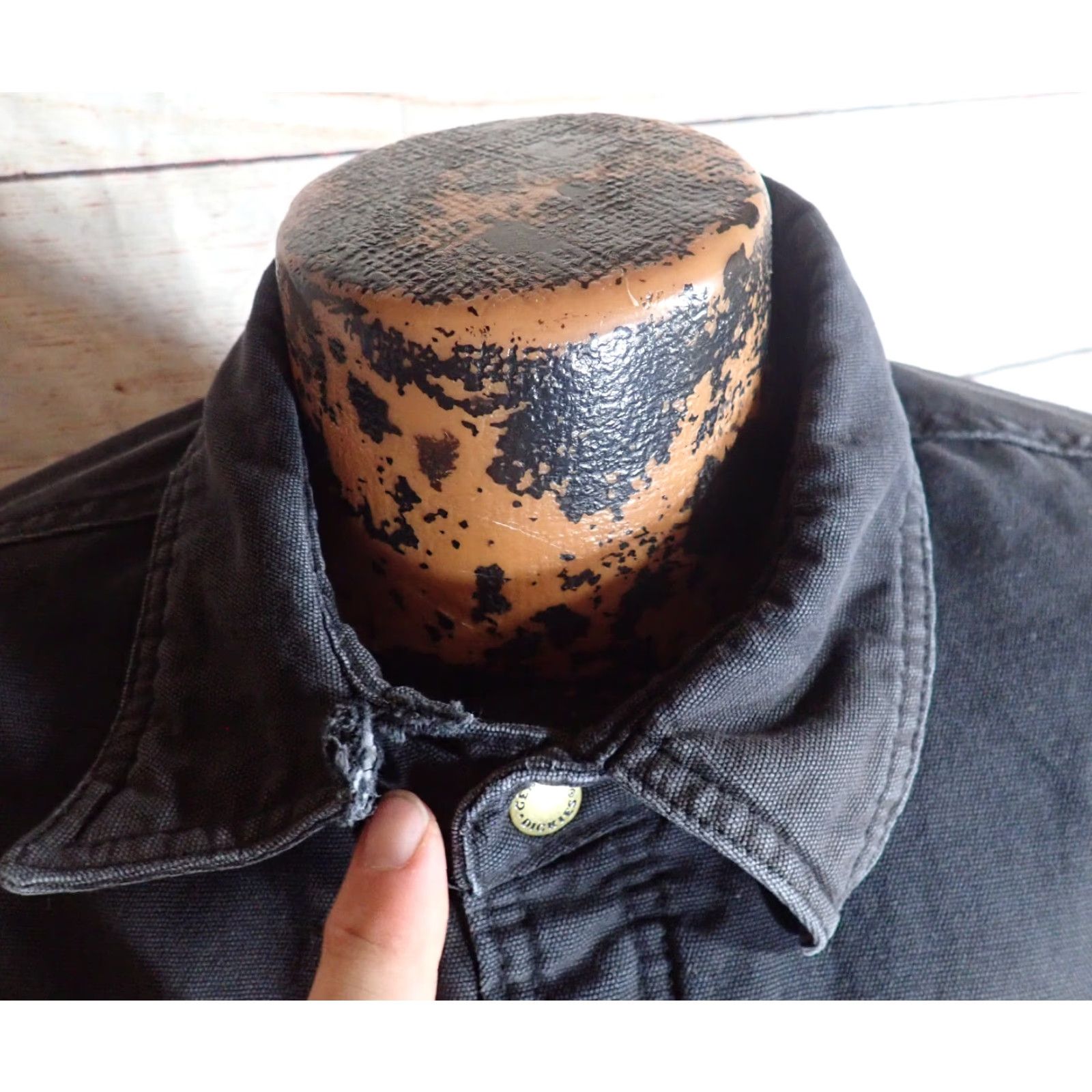 Dickies Dickies Black Denim Jacket XL Flannel Lined Coat Tillman Welding Bone Of America Size US XL / EU 56 / 4 - 5 Thumbnail