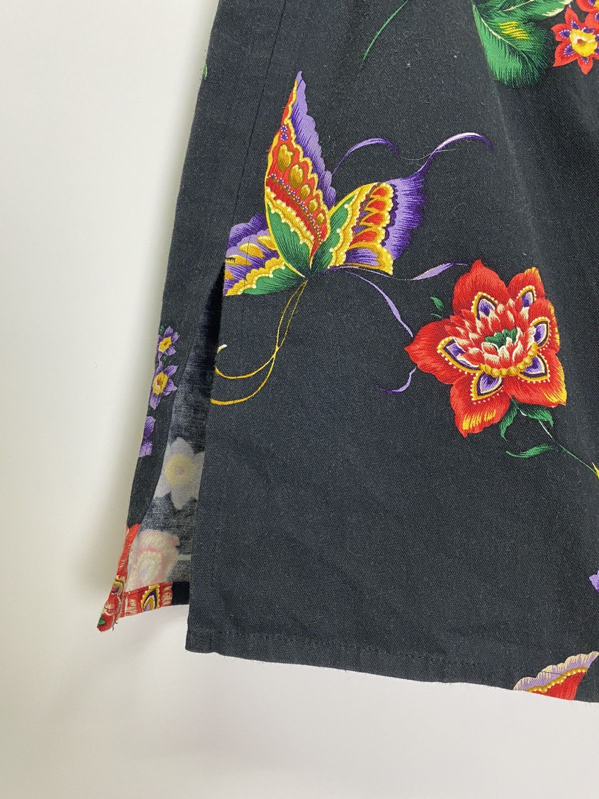 Limi Feu × Yohji Yamamoto Y’s bis LIMI mini skirt black floral Size 26" / US 2 / IT 38 - 4 Thumbnail