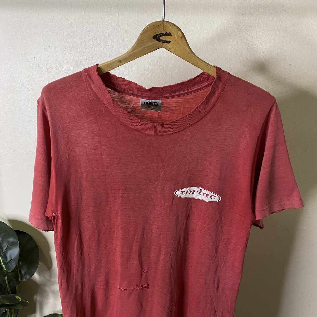 Vintage 1990s Zorlac Skateboard Distressed Sunfaded T Shirt Size US S / EU 44-46 / 1 - 7 Thumbnail