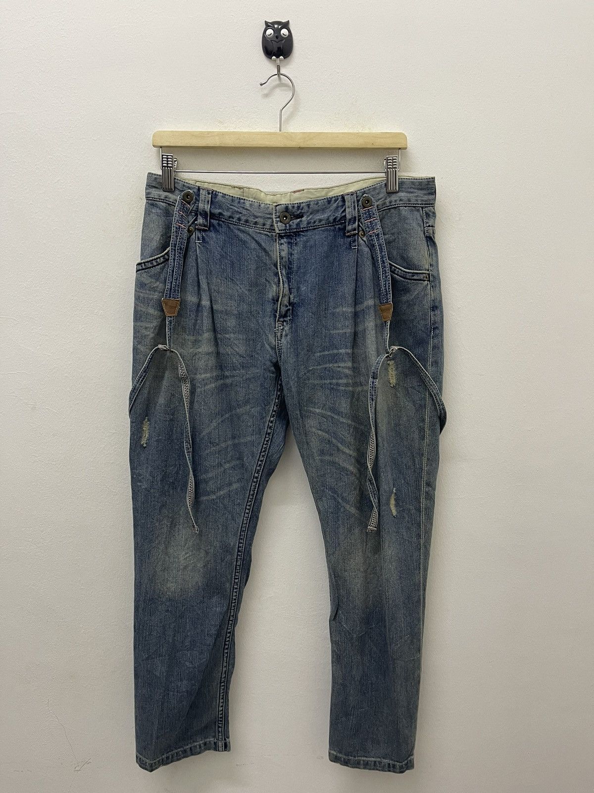 Beams Plus Rare Vintage RAY BEAMS with Suspenders Style Size US 31 - 6 Thumbnail