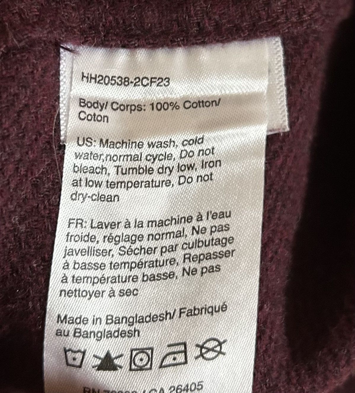Helly Hansen Helly Hansen Burgundy Button Up Flannel Long Sleeve Shirt Size US L / EU 52-54 / 3 - 9 Thumbnail