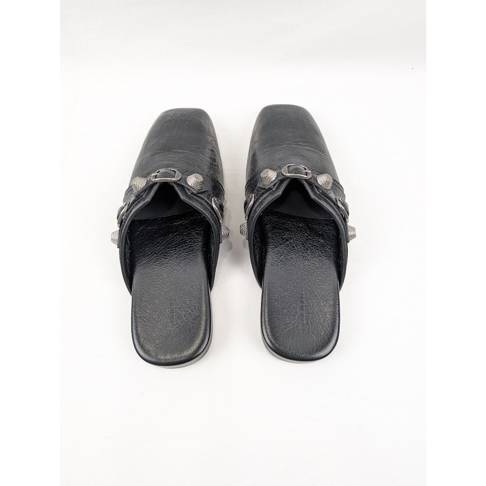 Balenciaga o1rshd1 Q:2 / Cosy Cagole F005 Arena Mules in Black/Aged Size US 13 / EU 46 - 16 Thumbnail
