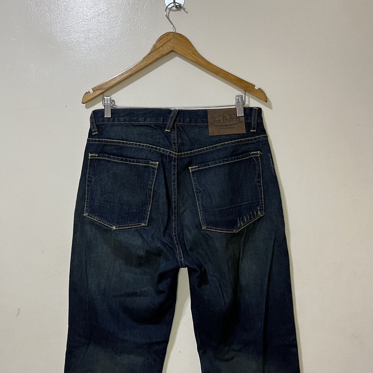Von Dutch Y2K Von Dutch Logo Patchwork Design Denim Baggy Pants Size US 32 / EU 48 - 13 Thumbnail