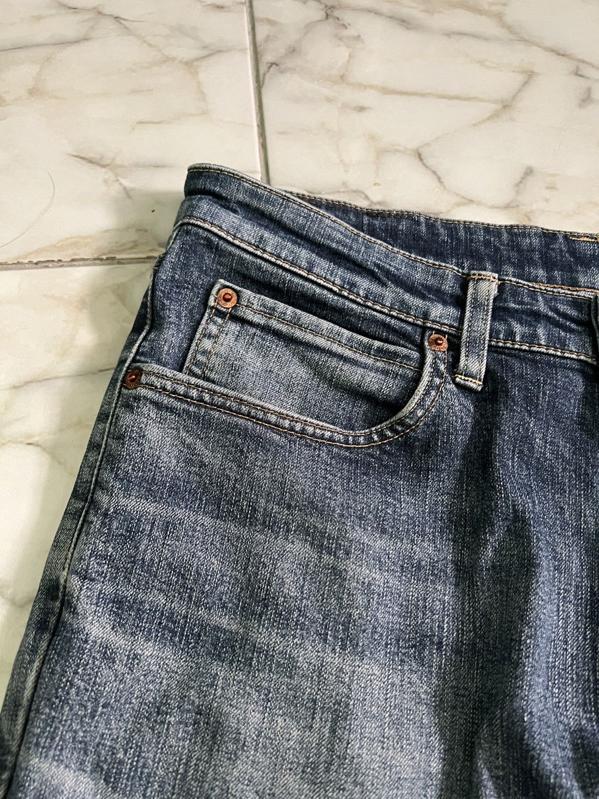 Edwin × Hysteric Glamour × If Six Was Nine 💥Baggy💥Vintage Edwin 503 Distress Washed Jean Size US 32 / EU 48 - 7 Thumbnail