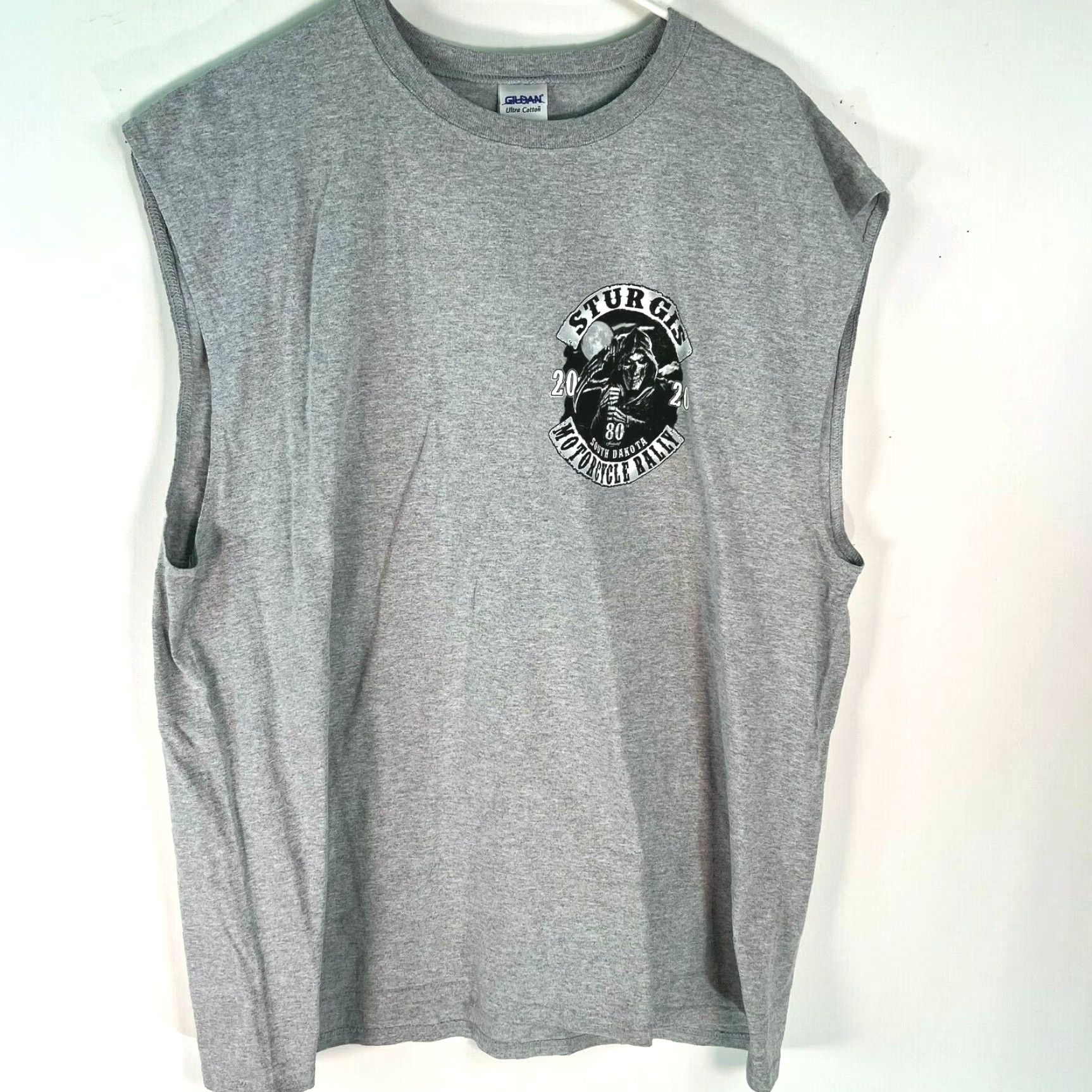 Gildan Gildan Mens Sturgis Motorcycle Rally 2020 South Dakota Gray T Shirt 2XL Size US XXL / EU 58 / 5 - 2 Thumbnail