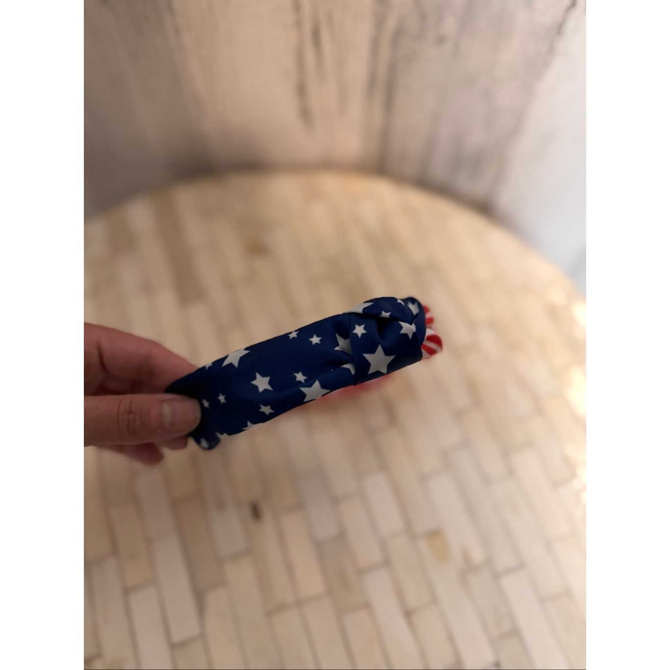 Other Patriotic Red White & Blue Twisted Headband | USA Stars & St Size ONE SIZE - 5 Thumbnail