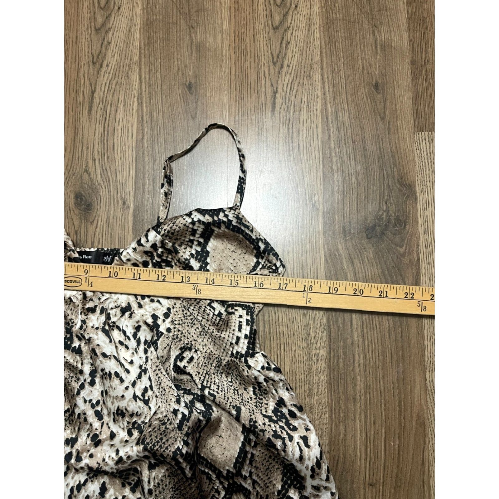 Vintage Doe & Rae Tank Top Women's Size Medium V-Neck Snakeskin Black Brown White NWT Tank Womens M Brown Black White Snakeskin Vneck NWT Size M / US 6-8 / IT 42-44 - 6 Thumbnail
