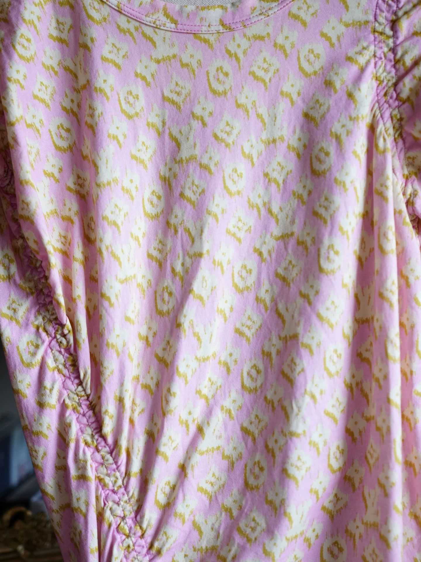 Louis Vuitton Women's LV pink monogram fitted asymmetric Tee dress M (S/XS) Size M / US 6-8 / IT 42-44 - 2 Thumbnail