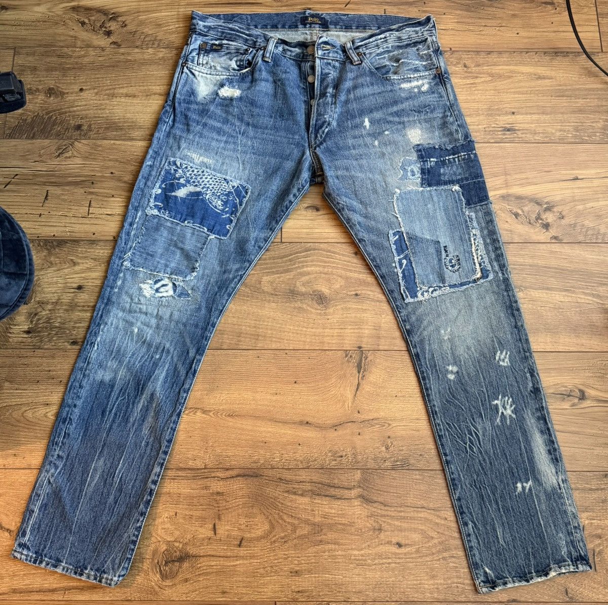 Polo Ralph Lauren Polo Koi Fish Patchwork Denim Size US 34 / EU 50 - 1 Thumbnail