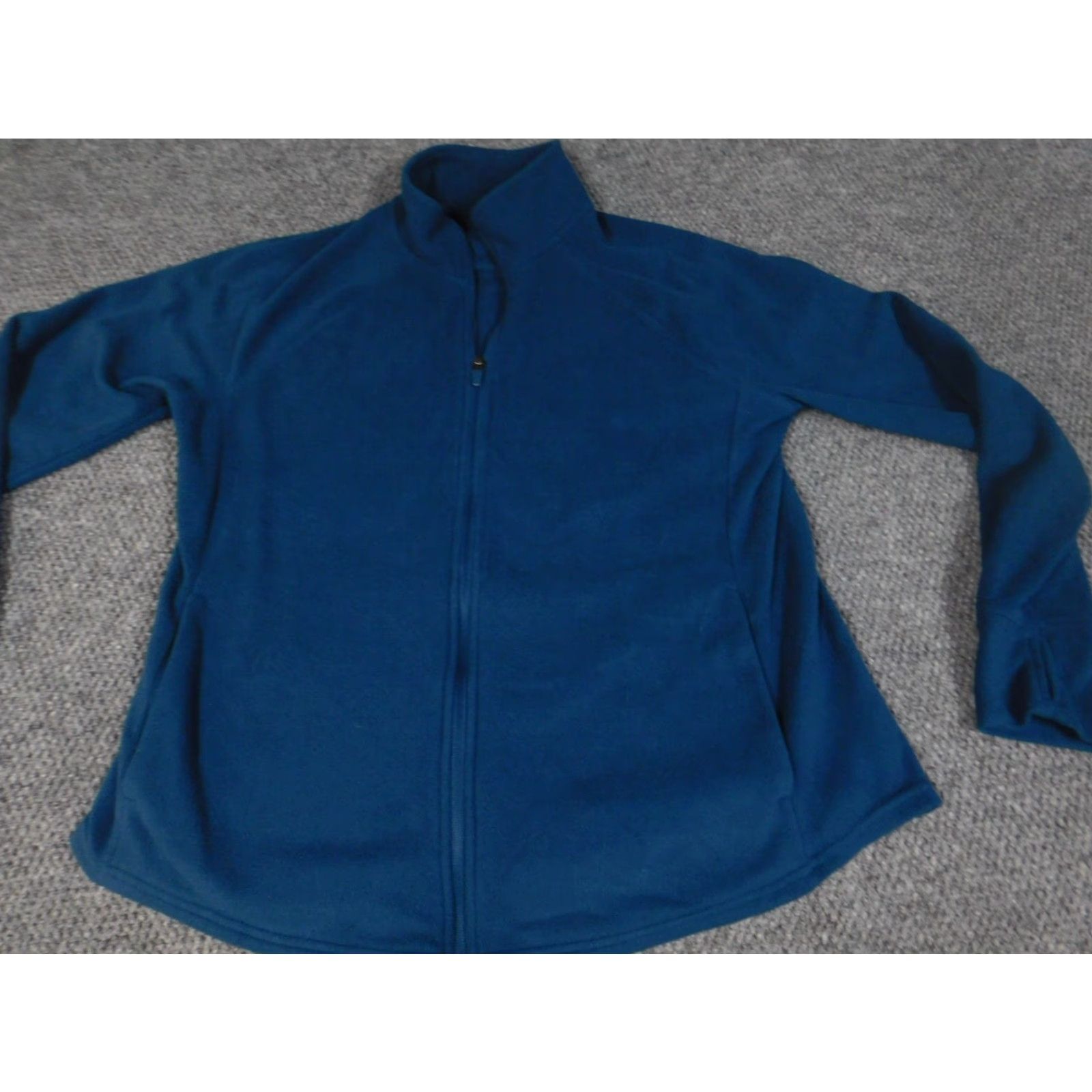 Old Navy Old Navy Womens Sweatshirt Full Zip XL Blue Activewear Lightweight Regular Logo Mock Neck Polyester Blended Fabric Womens Casual Sports Size XL / US 12-14 / IT 48-50 - 3 Thumbnail