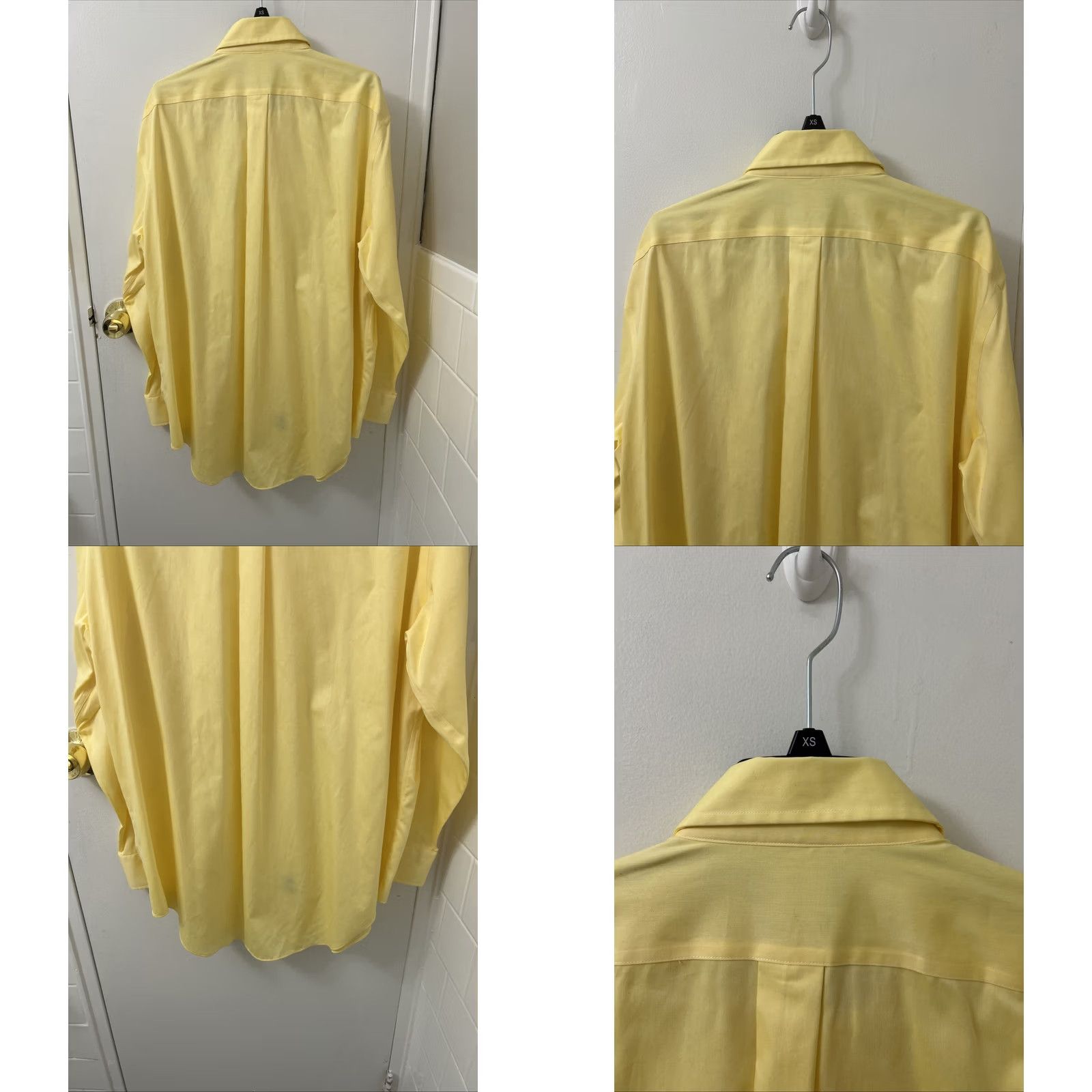 Ralph Lauren Lauren Ralph Lauren Shirt Mens 16.5 32/33 Yellow Button Down Non-Iron Classic Fit Dress Shirt Size US XL / EU 56 / 4 - 8 Thumbnail