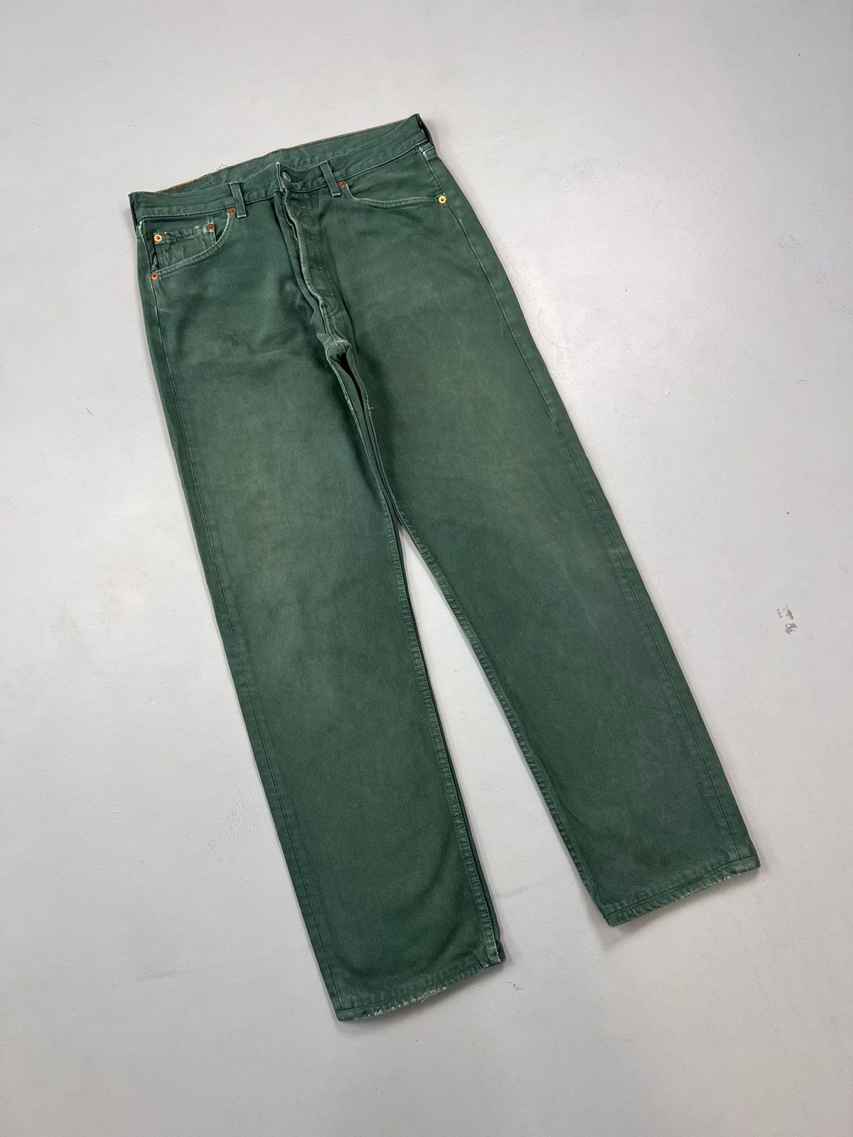 Levi's Vintage faded Levi’s papertag 501 denim Size US 32 / EU 48 - 2 Thumbnail