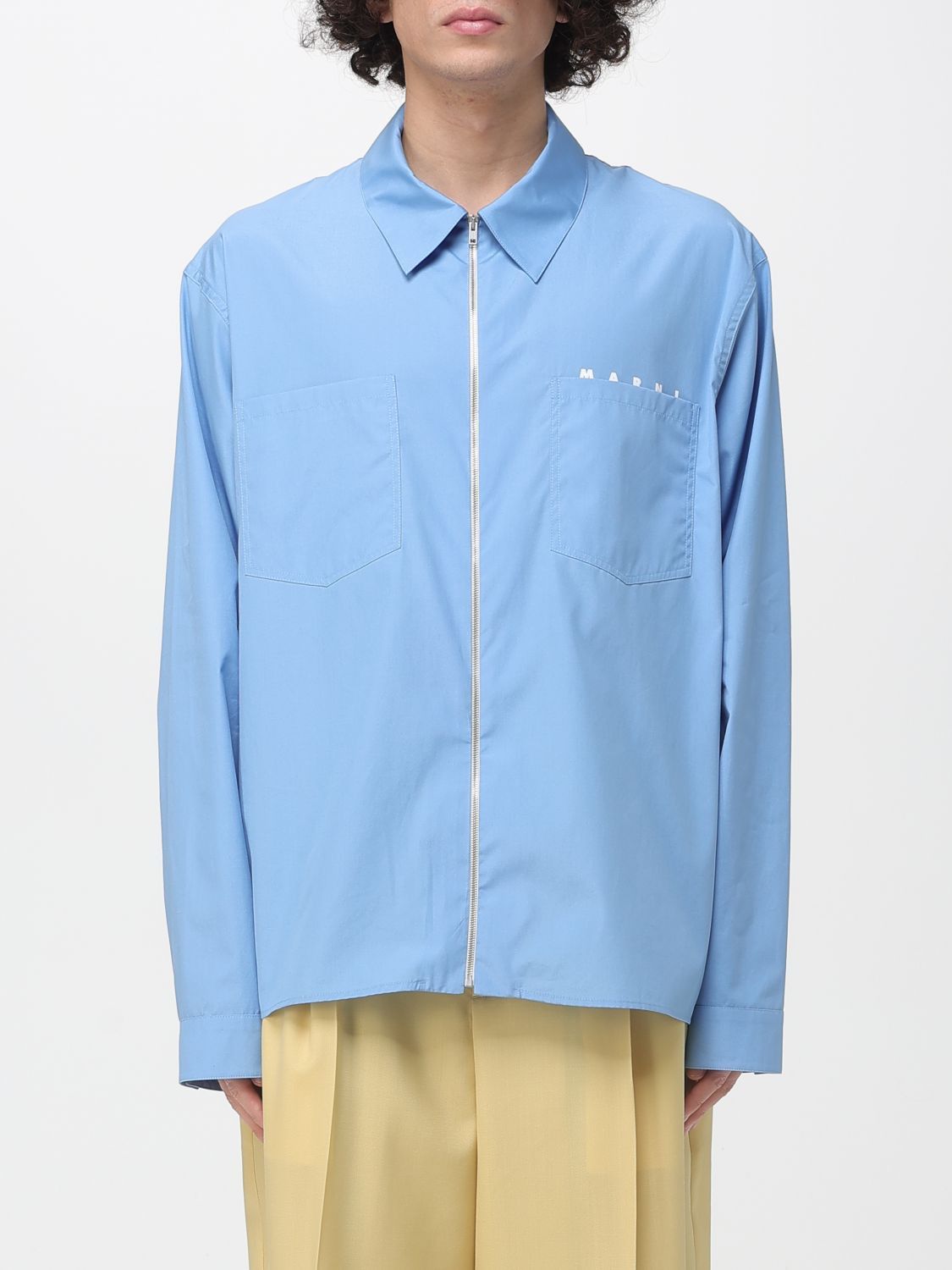 Marni Marni Shirt Men Blue Size US M / EU 48-50 / 2 - 1 Thumbnail