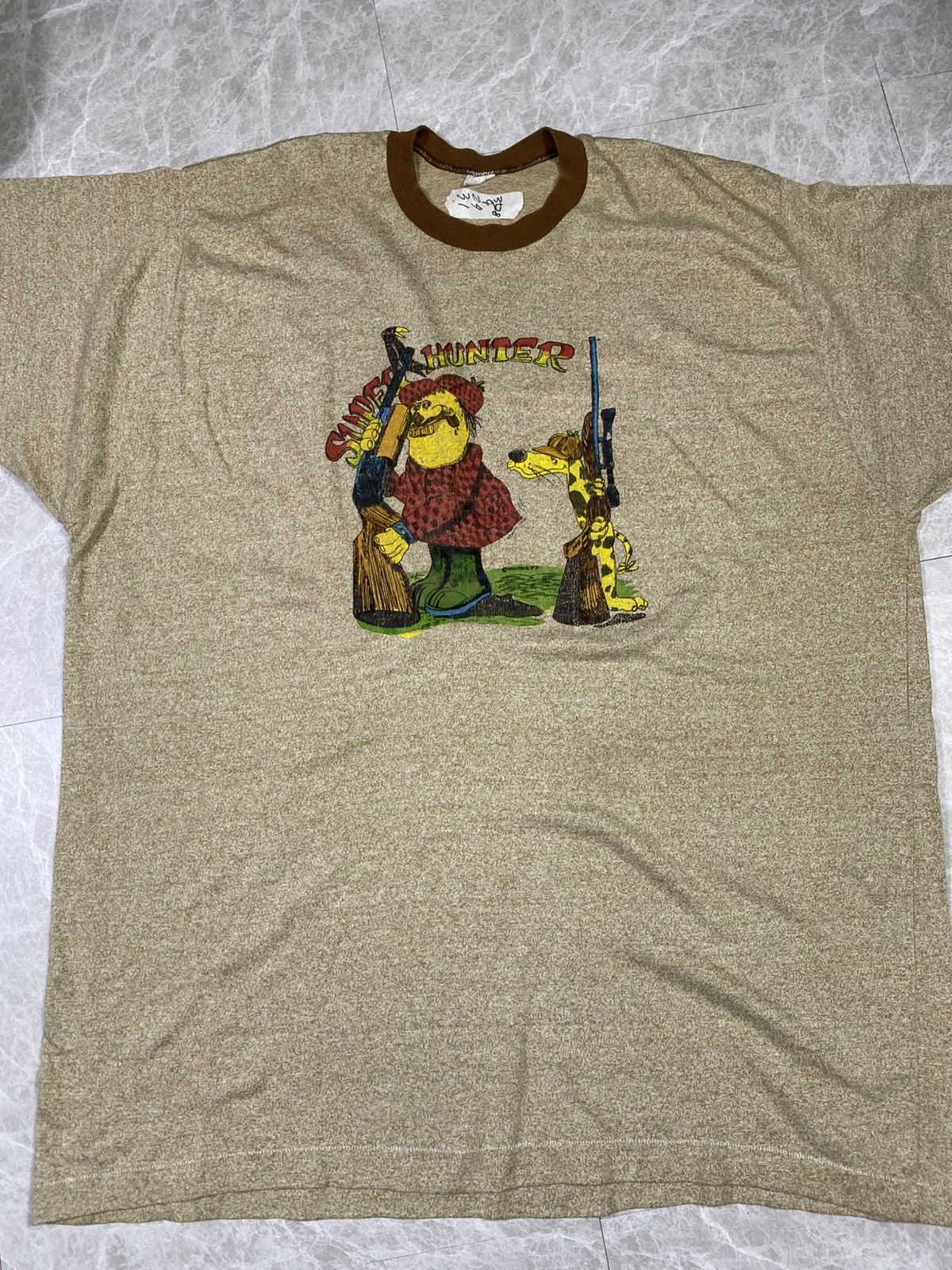 Vintage Vintage super hunter ringger 70s tshirt size XXL pit 24 Size US XXL / EU 58 / 5 - 1 Thumbnail