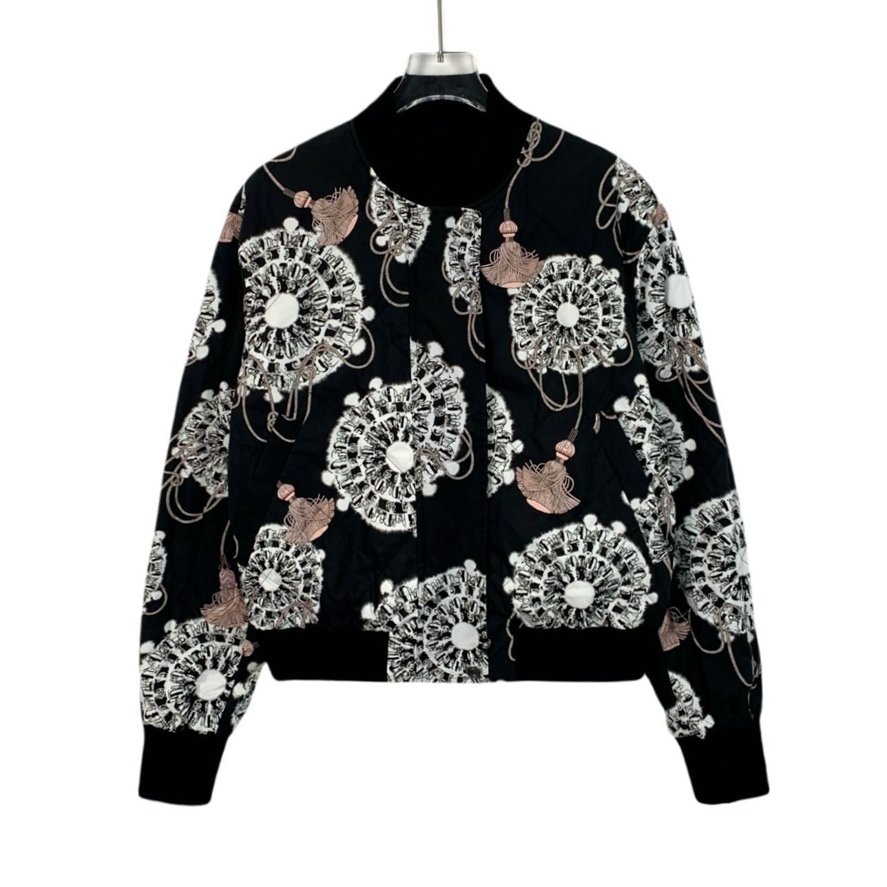 Hermes Reversible Bomber Jacket With Embroidered Floral Pattern & S Size XS / US 0-2 / IT 36-38 - 1 Thumbnail