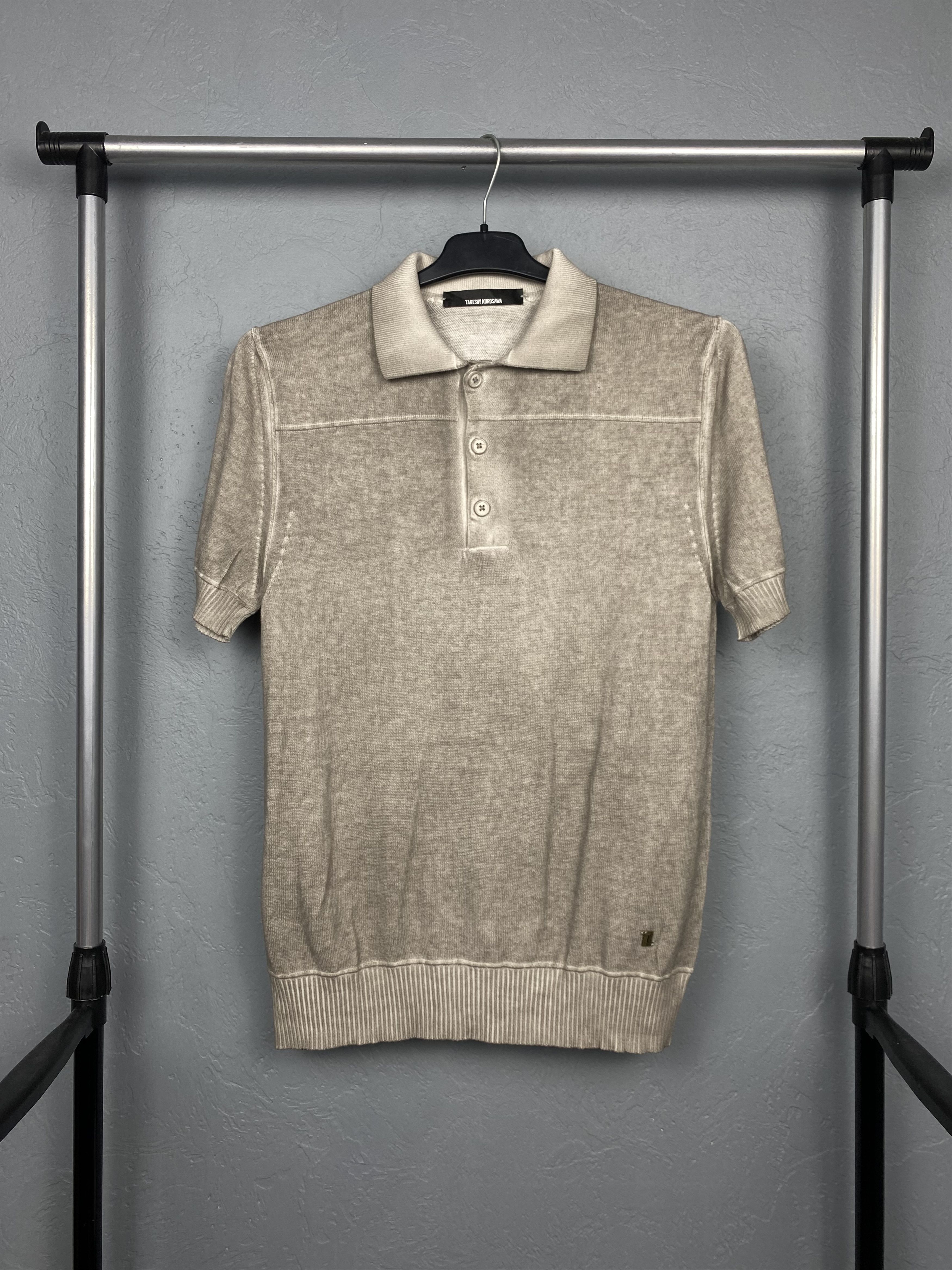 Japanese Brand Takeshy Kurosawa Mens Polo Shirt Y2K Tee Size US M / EU 48-50 / 2 - 1 Thumbnail