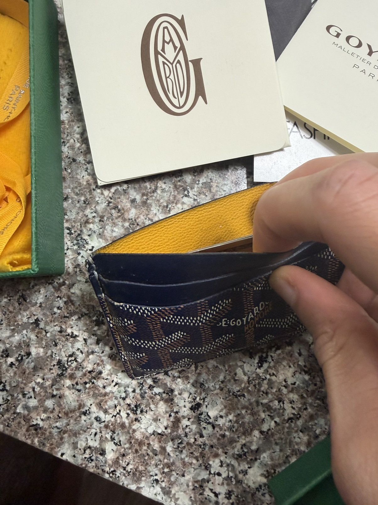 Goyard Goyard Navy Saint Sulpice Card Holder Size ONE SIZE - 6 Thumbnail