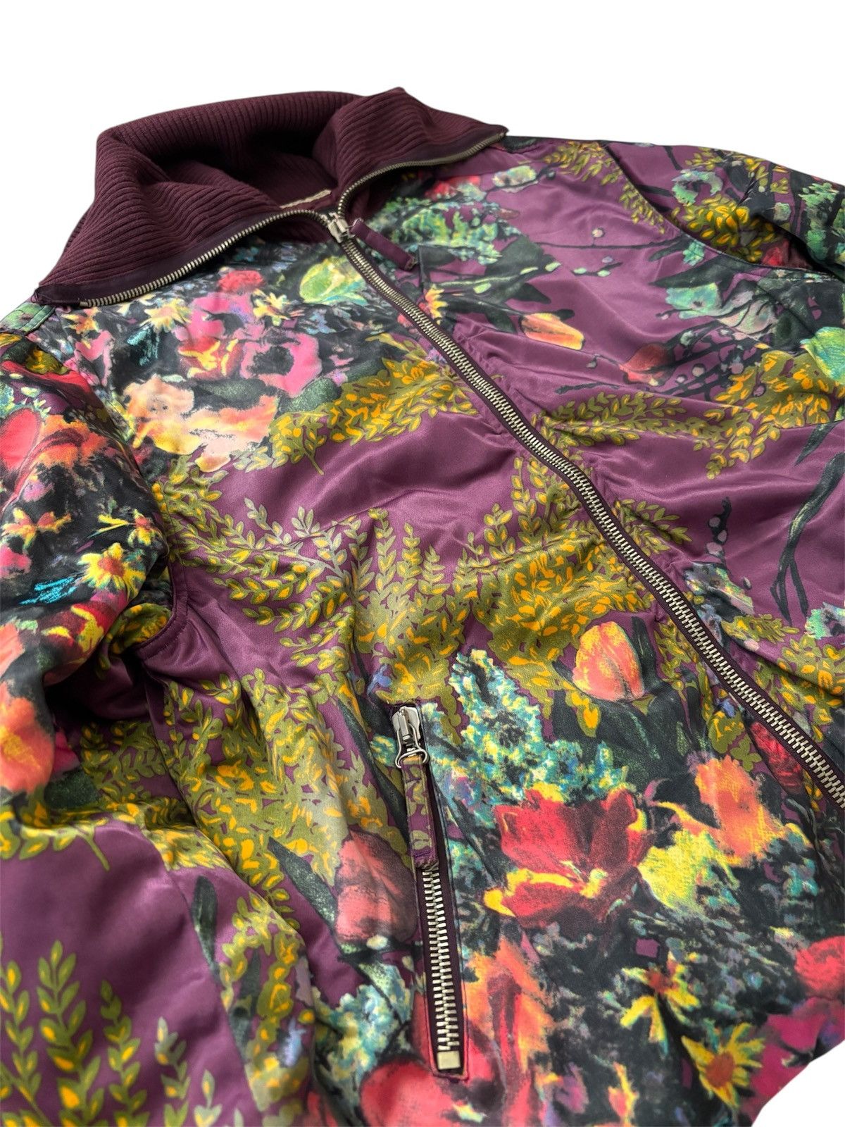 Jean Paul Gaultier JPG Jean’s 2000s Floral Bomber Jacket Archive Size US M / EU 48-50 / 2 - 4 Thumbnail
