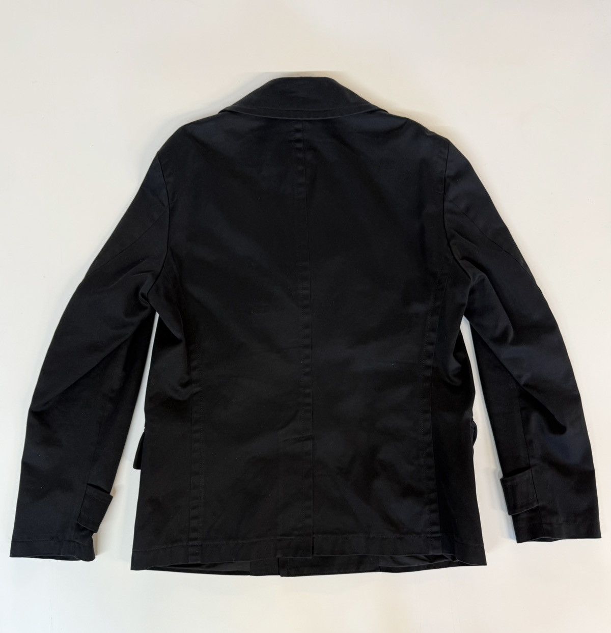Gucci GUCCI-Black 100% Cotton Double-Breasted Jacket-Field Coat XL Size US L / EU 52-54 / 3 - 4 Thumbnail