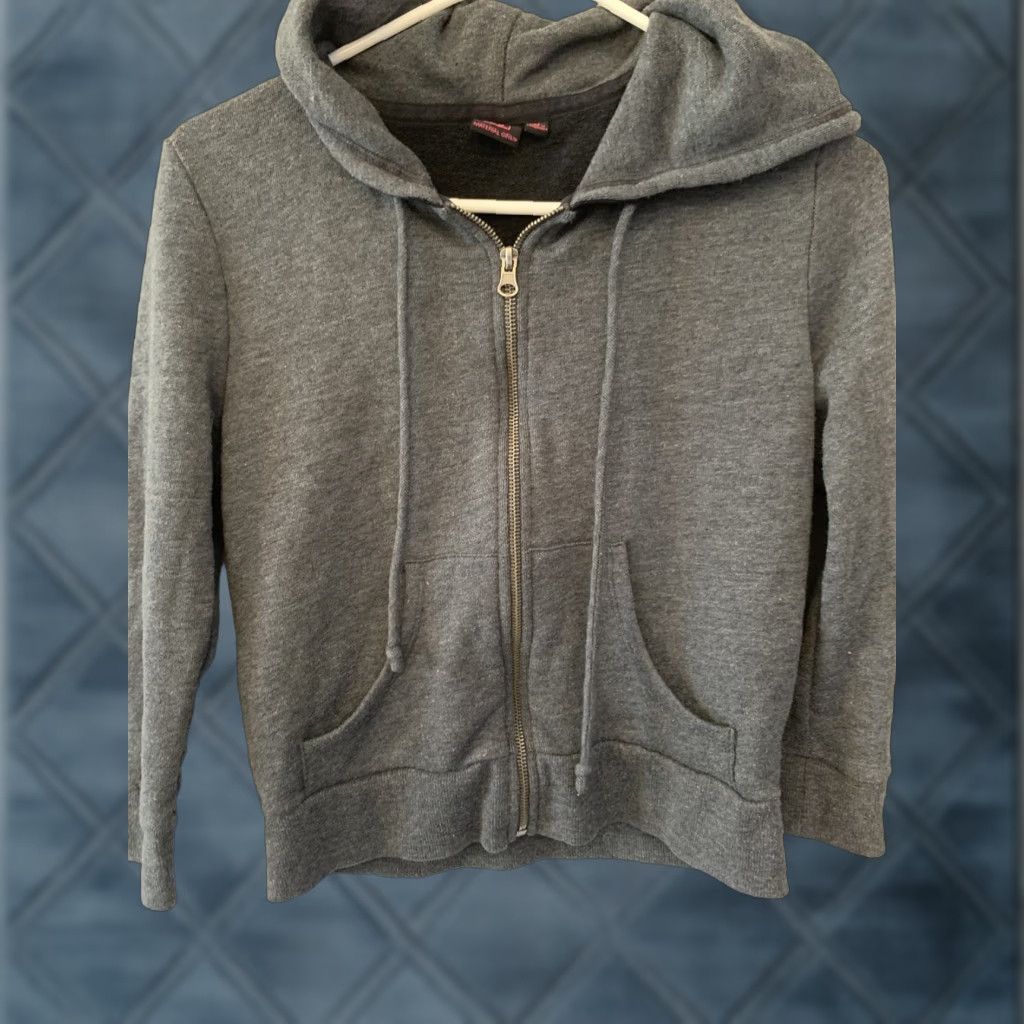 Velour Material Girl Velour Hood Zip Jacket FULL ZIP HOODED M Gray Size M / US 6-8 / IT 42-44 - 1 Thumbnail