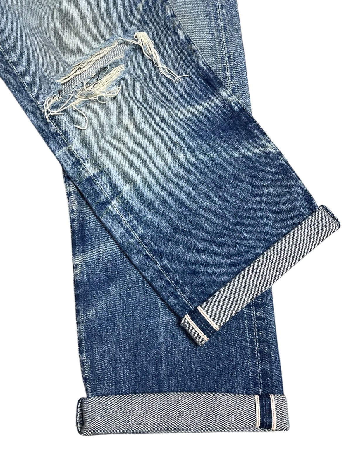 Levi's Vintage 80s Levi’s Big E Salvaged Distressed Cropped Jeans Size US 31 - 18 Thumbnail
