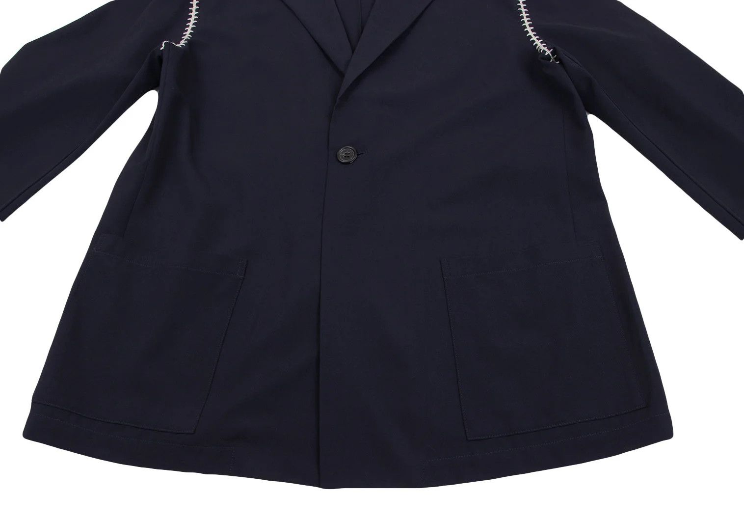 Yohji Yamamoto Yohji Yamamoto Crochet Wool Gabardine Jacket Size US M / EU 48-50 / 2 - 8 Thumbnail
