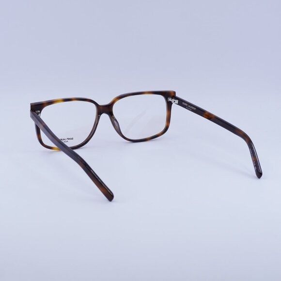 Saint Laurent Paris Saint Laurent SL599OPT 002 Eyeglasses Dark Havana 58mm Size ONE SIZE - 3 Thumbnail