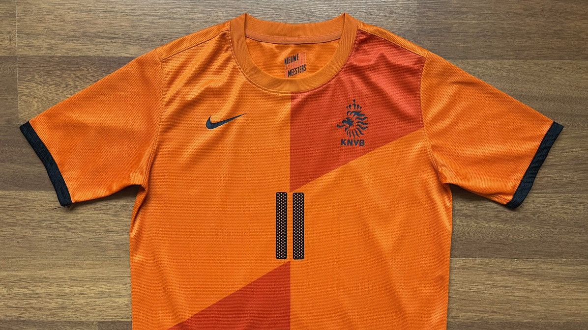 Nike × Vintage SIZE “Y XL” NETHERLANDS NIKE 2012 SOCCER JERSEY #11 ROBBEN Size US XXS / EU 40 - 3 Thumbnail