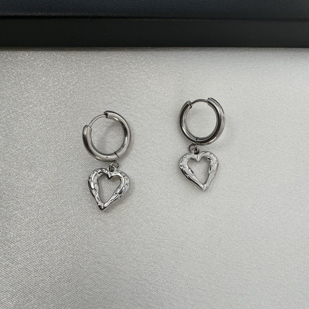 Other Love Heart Dangle Drop Earrings for Women Size ONE SIZE - 1 Thumbnail