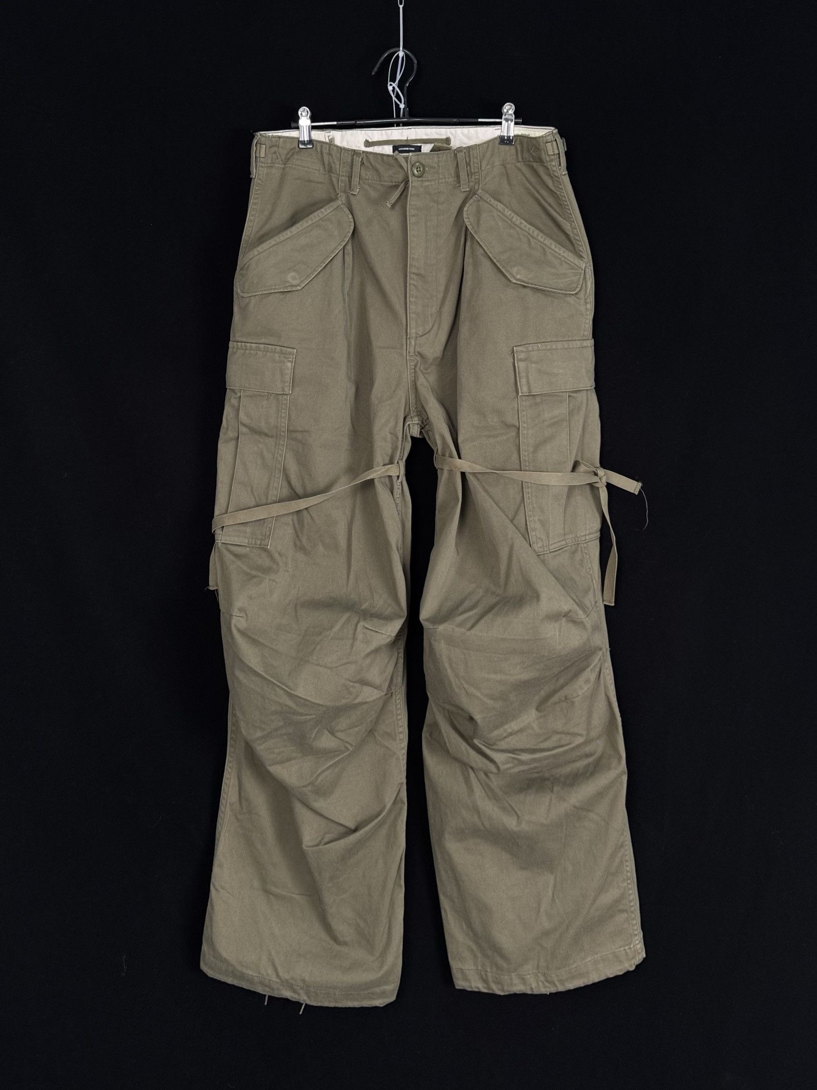 R13 UNWORN* R13 MARK MILITARY CARGO PANTS Vintage Olive Size US 32 / EU 48 - 2 Thumbnail
