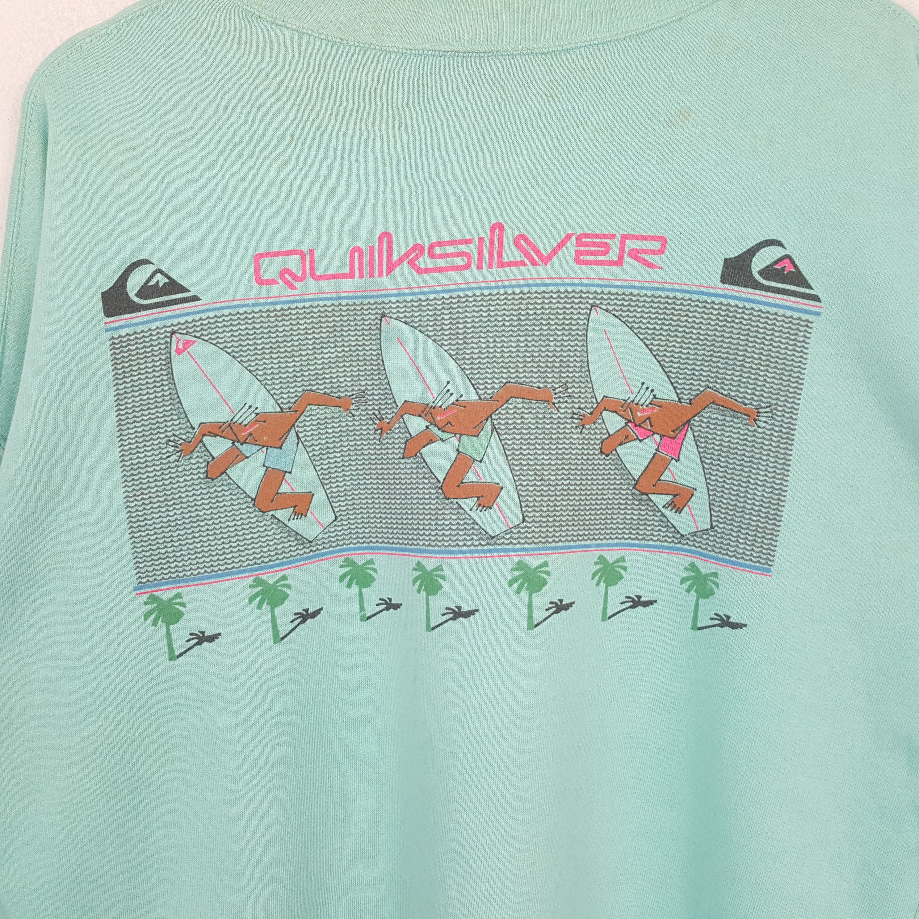 Quiksilver Quiksilver Surfing Style Vintage Sweatshirt RR25 Size US L / EU 52-54 / 3 - 2 Thumbnail