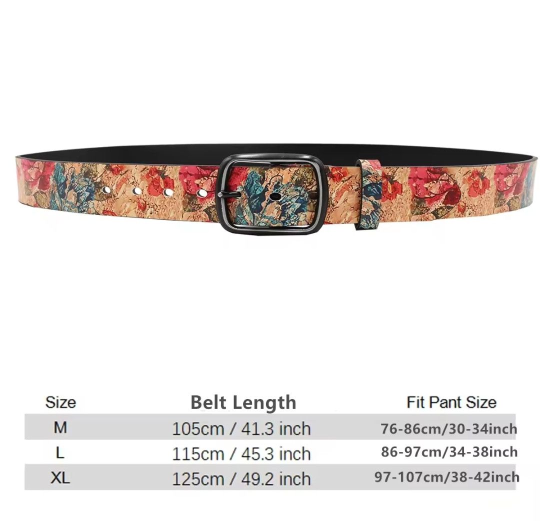 Japanese Brand × Vintage Floral Motif Printed Belt Size ONE SIZE - 2 Thumbnail