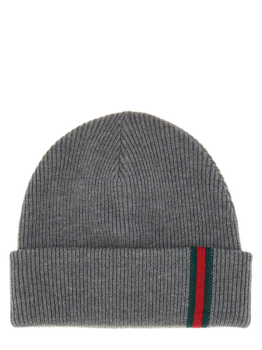 Gucci GUCCI WOOLEN HAT - GREY Size ONE SIZE - 1 Thumbnail