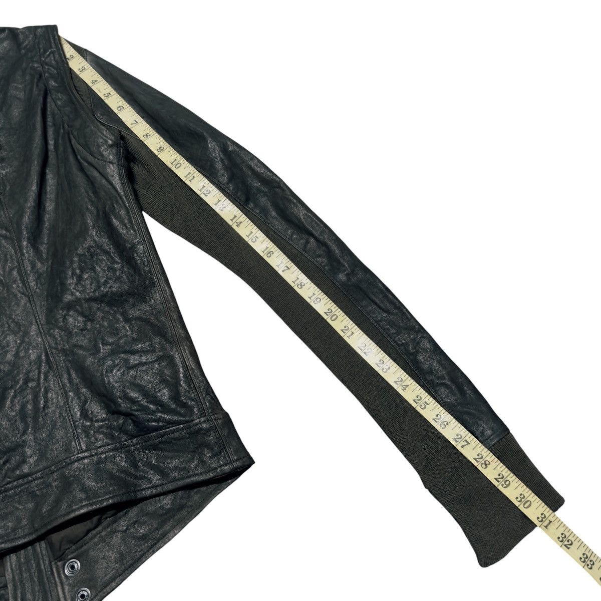 Rick Owens SAMPLE Campioni Rick Owens Bitter Hybrid Leather Jacket Size US S / EU 44-46 / 1 - 23 Thumbnail