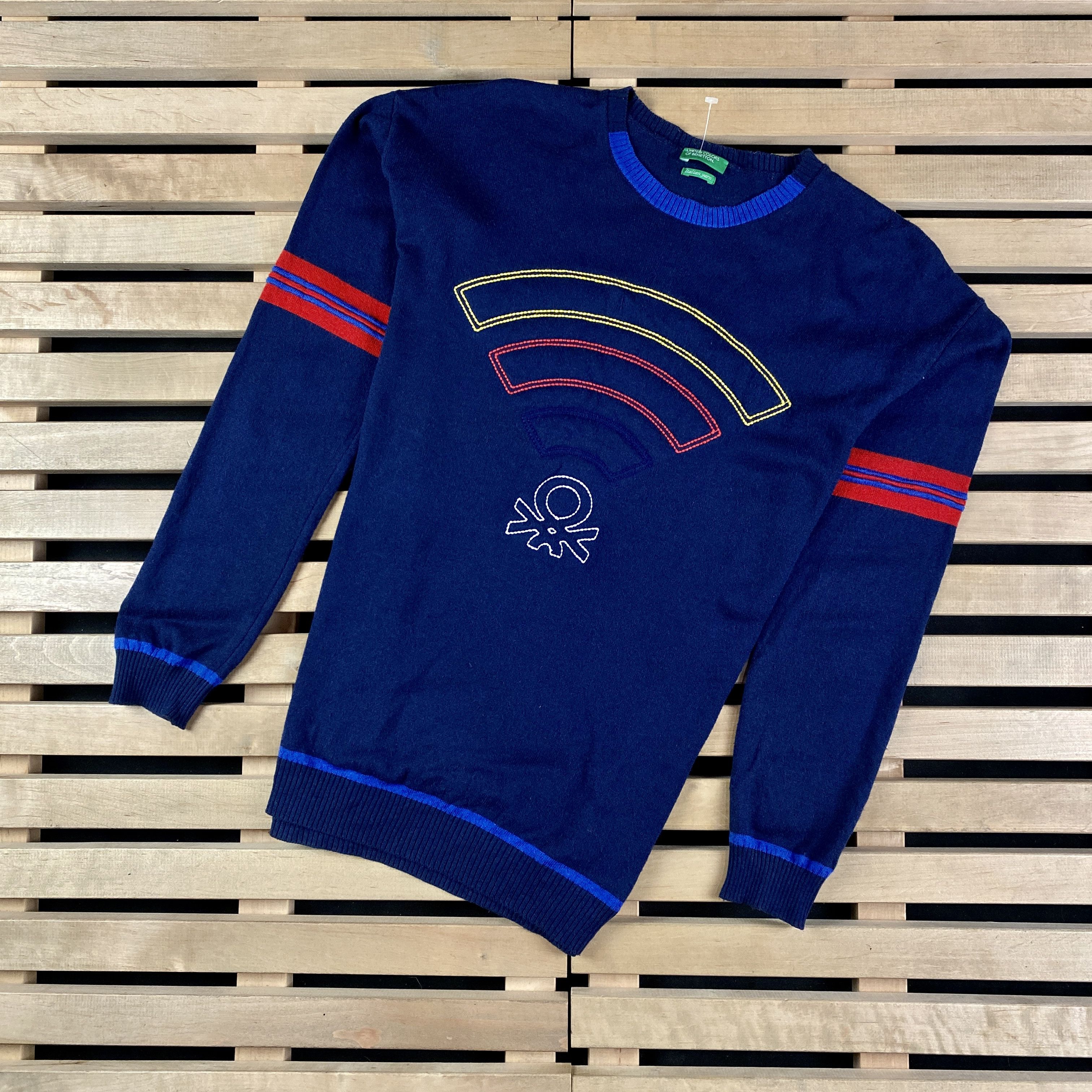 United Colors Of Benetton Mens Sweater Long Sleeve United Colors Of Benetton Size M-L Size US M / EU 48-50 / 2 - 1 Thumbnail