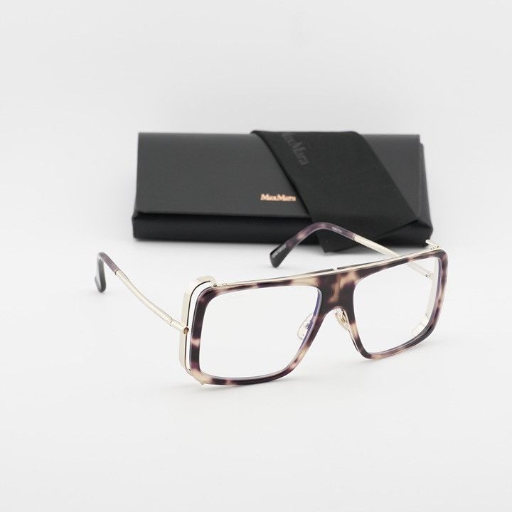 Max Mara Max Mara MM5172-B 052 Eyeglasses Havana 55mm Aviator Frame Size ONE SIZE - 10 Thumbnail