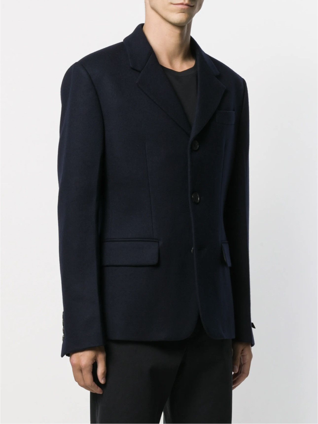 Prada Unworn new Prada Navy Blue heavy wool blazer Size 52R - 1 Thumbnail