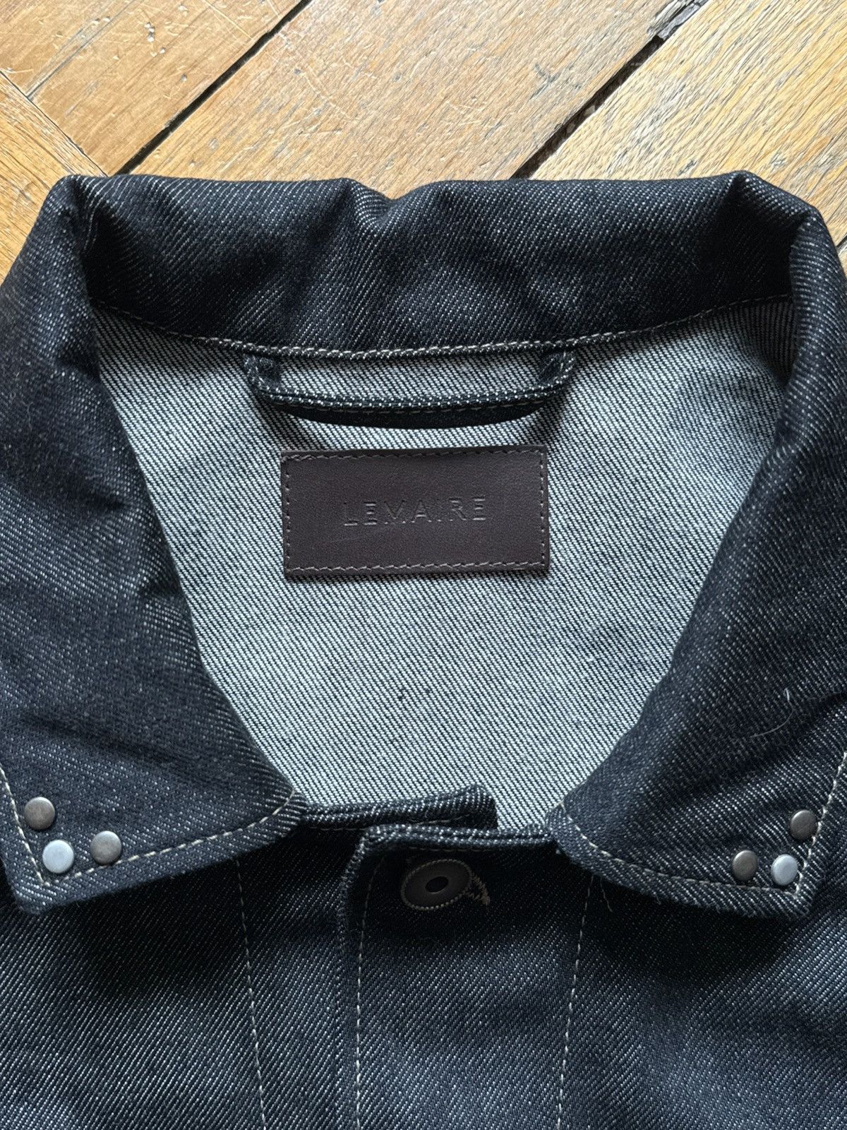 Lemaire NWT - Trucker jacket with studs Slate Size US M / EU 48-50 / 2 - 4 Thumbnail