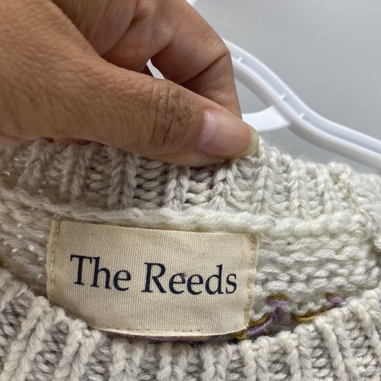 J.Crew THE REEDS J. CREW DECORATIVE YOLK SWEATER wool blend sz S Size S / US 4 / IT 40 - 5 Thumbnail