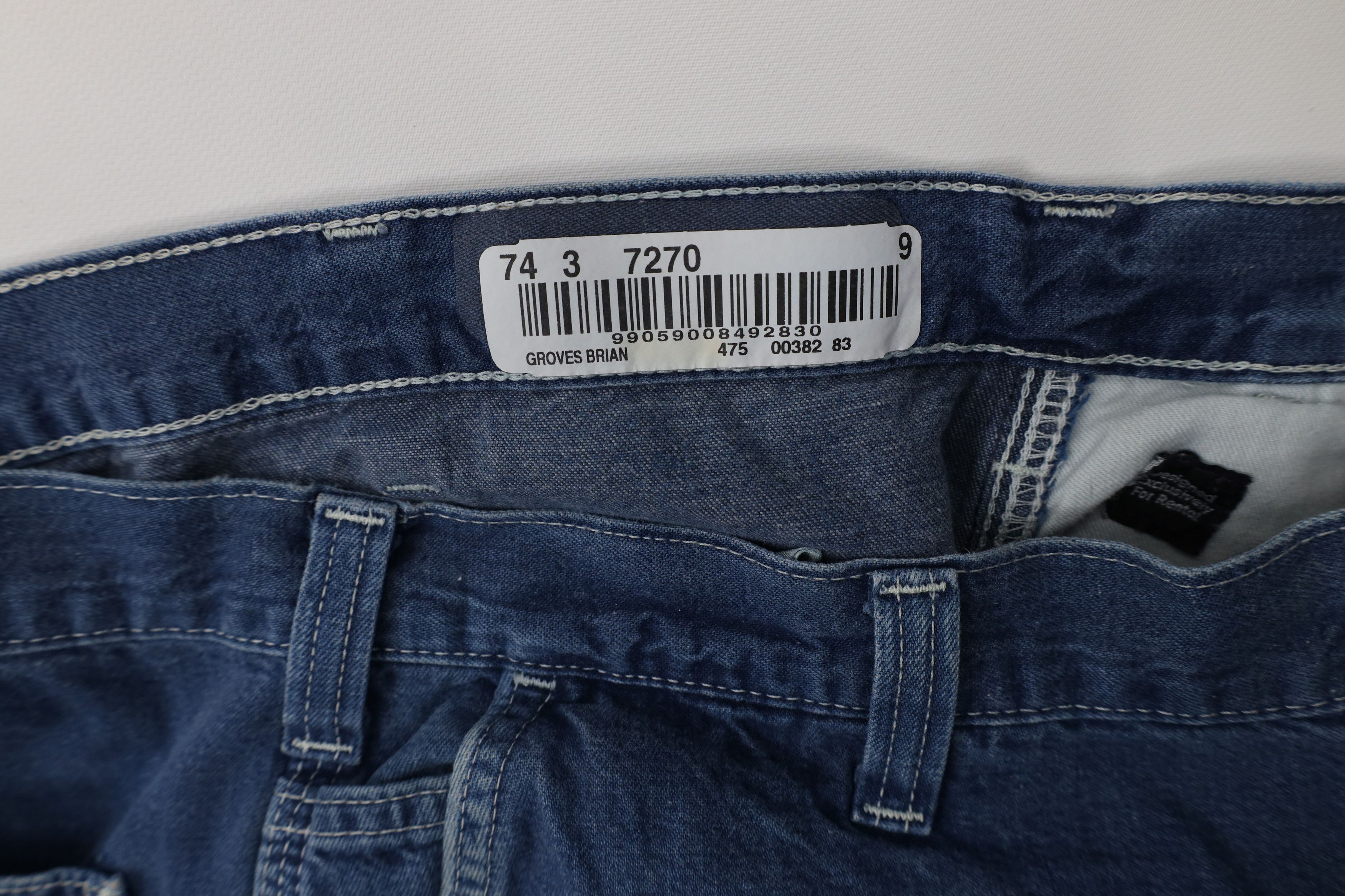Carhartt Vintage Y2K Carhartt Wide Leg Dungaree Denim Jeans Blue Size US 38 / EU 54 - 9 Thumbnail