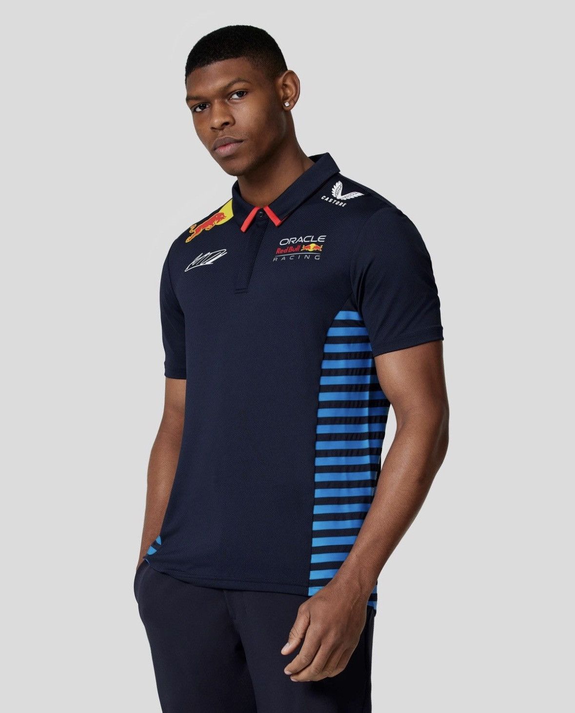 Formula 1 Max Verstappen Polo Tee Red Bull Castore Oracle racing F1 Size US L / EU 52-54 / 3 - 2 Thumbnail