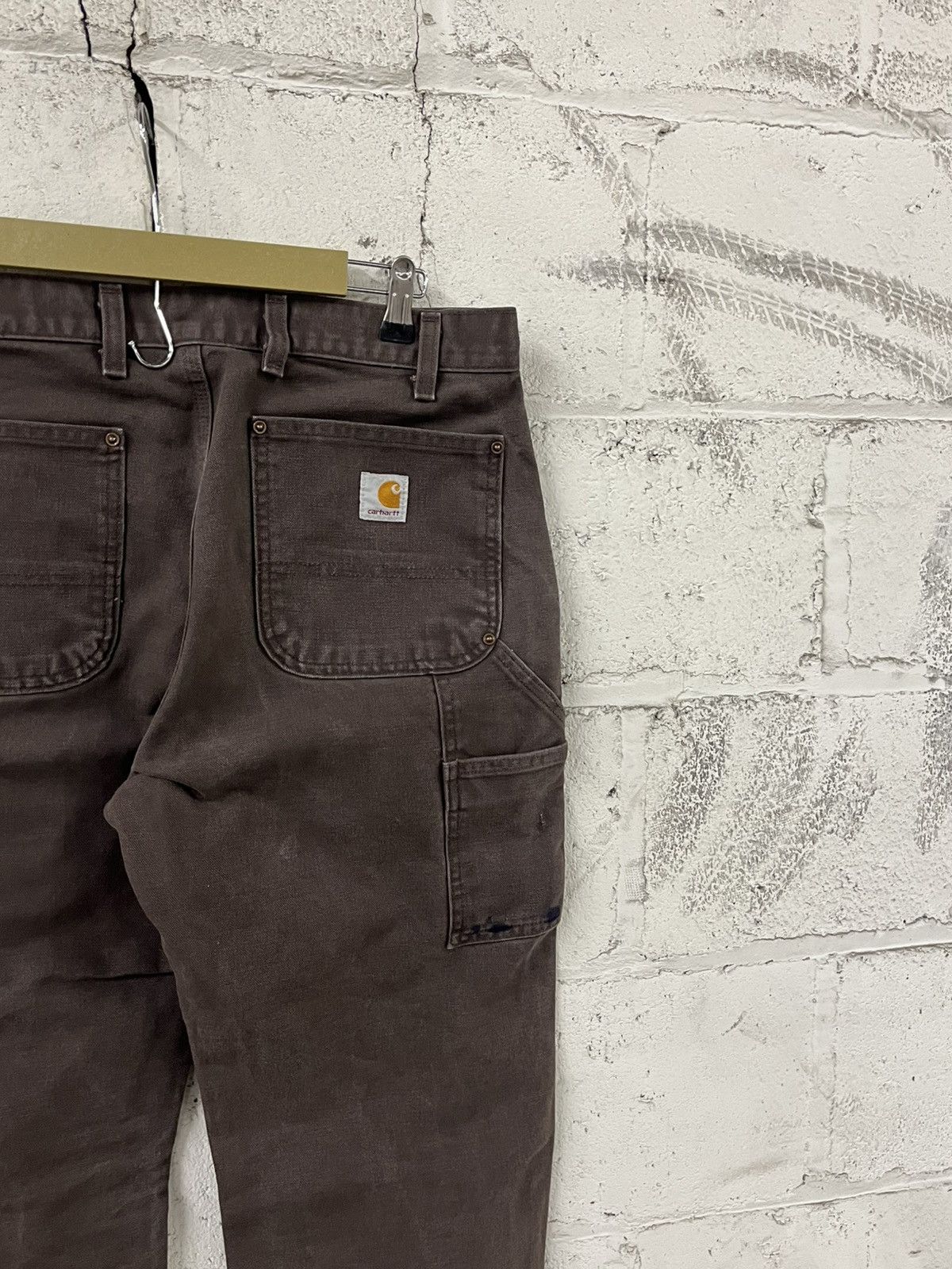 Carhartt Carhartt double knees vintage mocha brown rare baggy hype Size US 33 - 8 Thumbnail